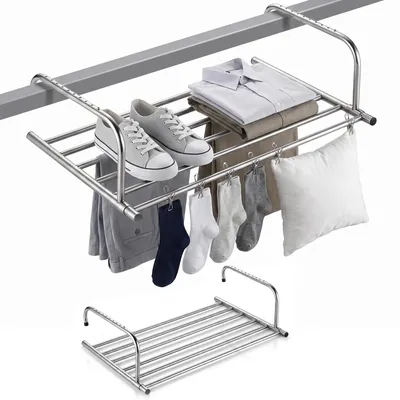 Ausziehbarer Wäscheständer Edelstahl 42-66 cm