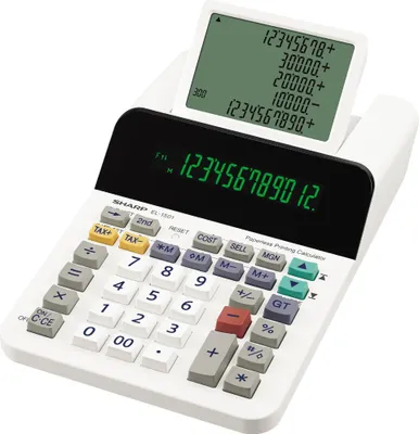 Produktbild von SHARP EL-1501 Tischrechner weiß