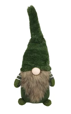 Produktbild von XXL Wichtel Mann Weihnachtswichtel grün mit LED Nase 56cm Weihnachtsmann Weihnachtsdeko