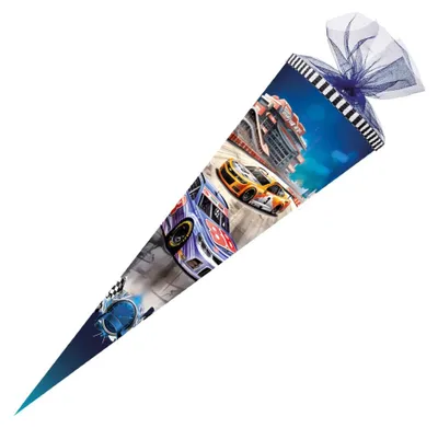 Produktbild von Nestler Schultüte High Speed 70cm mit Tüllverschluss und Sound