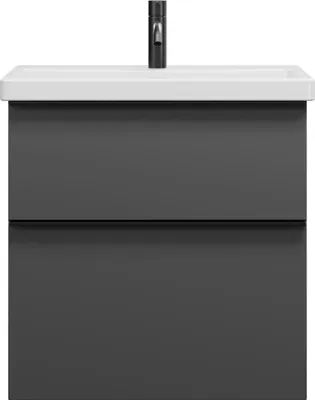 Image de burgbad Eqio lavabo en céramique avec meuble sous-lavabo, largeur 630mm, SEYQ063F6584C0001G0252