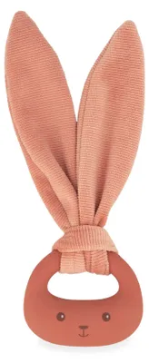 Image de Kaloo Anneau de dentition Lapin terracotta - Jouet de dentition en silicone pour bébé