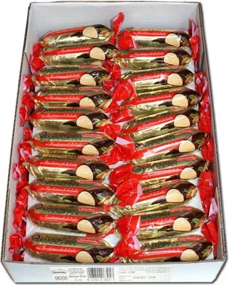 Produktbild von Schluckwerder Marzipan Brot in Zartbitterschokolade rot gold 50g