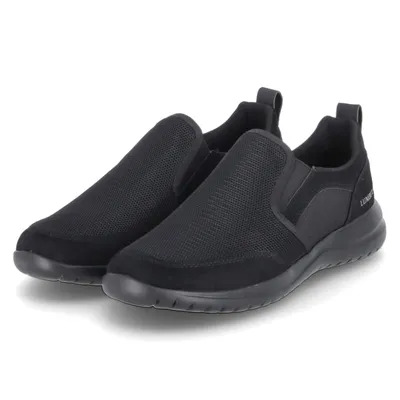 Produktbild von Lumberjack Herren sportliche Slipper LEE Schwarz Textil-Synthetik-Mix Größe: 42