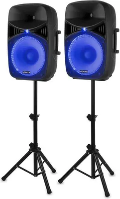 Zdjęcie produktu dla Vonyx VPS152A, 2.0 kan., Przewodowy i Bezprzewodowy, 500 W, 35 - 18000 Hz, 8 Ω, Czarny