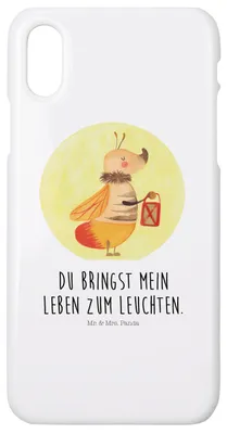 Produktbild von Mr. & Mrs. Panda Iphone 10 Handyhülle Glühwürmchen - Weiß - Geschenk, Handycover, Liebesspruch, X, Lieblingsmensch, Leuchten, Liebe, Lustige Sprüche, Handy, Cover