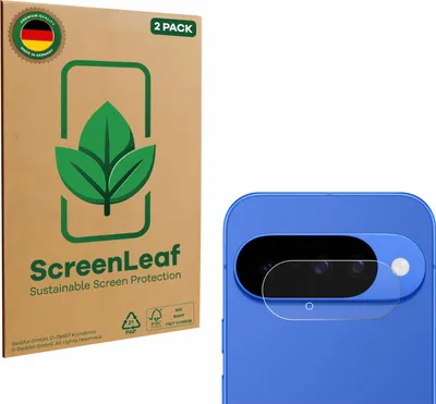 Produktbild von 2x ScreenLeaf Schutzfolie für Google Pixel 10 (NUR Kameraschutz) nachhaltiger Displayschutz Display Schutz Folie Klar Transparent