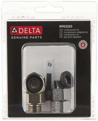 PEX-Kompressionsadapter, 7/8" x 1/2" x 3/8", verchromt