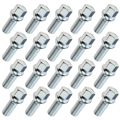Immagine prodotto di 20x bullone ruota M14x1,25, lunghezza filettatura: 30 mm, collare sferico, SW17