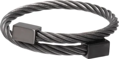 Produktbild von Armband LO-27219 - Modernes Herrenarmband in Schwarz KP27219