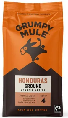 Obrázek produktu pro Grumpy Mule Honduras Mletá káva, 100 % Arabica, mletá káva, 200 g