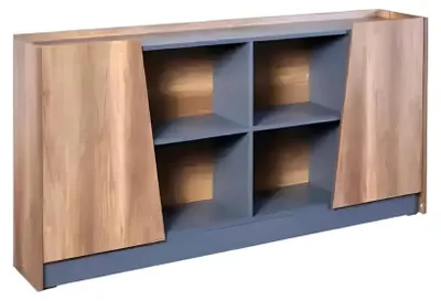 Produktbild von Schreibtisch Couchtisch Bücherregal Arbeitszimmer Buro Modern Braun