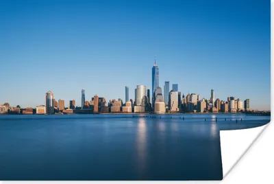 Produktbild von MuchoWow® Poster New York - Skyline - Blau 30x20 cm - Plakate - Print