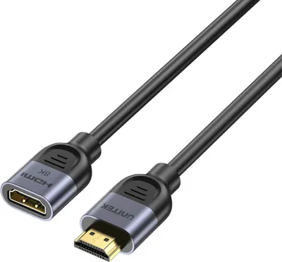 Zdjęcie produktu dla UNITEK C11091AGY01-1.5M, 1,5 m, HDMI Typu A (Standard), HDMI Typu A (Standard), Kompatybilność 3D, 48 Gbit/s, Czarny