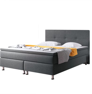 Inter Handels Boxspringbett Dallas, 180x200, Anthrazit