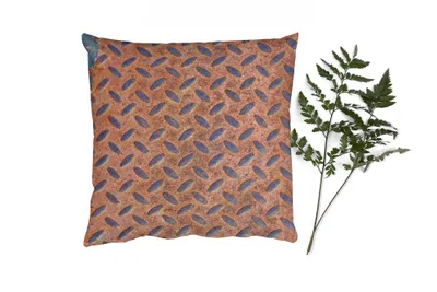 Produktbild von MuchoWow® Zierkissen Sofakissen Wohnzimmer Dekokissen 45x45 cm Diamantplatte - Retro - Rost - Schlafpolster - Polster für das Sofa