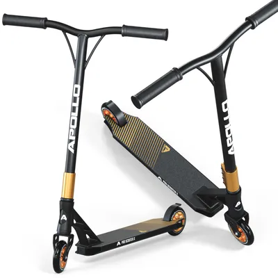 Produktbild von Apollo Stunt Scooter - Genesis Pro X | High End Stuntscooter, ABEC 9 Kugellagern | Trick Roller mit 110mm Wheels und Alu Core | Stunt Scooter Erwachsene Edition |Tretroller, Stuntroller, - gold