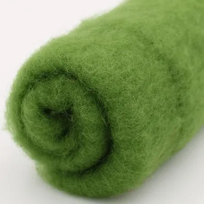 Produktbild von Filzwolle im Vlies - Alpenwolle - 20g - grasgrün