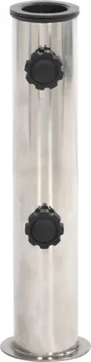 Immagine prodotto di Supporto per ombrellone per palo Ø38/48 mm acciaio inox argento