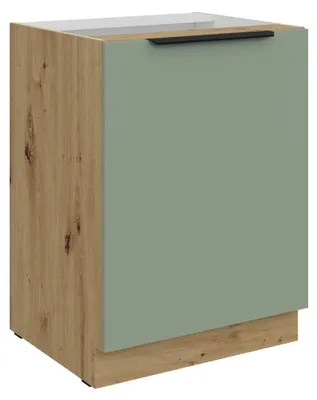 Produktbild von Kondela Küchenunterschrank Arsany 60 D 1F BB - Aquamarin / Artisan Eiche