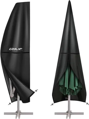 Produktbild von Famanu Schutzhülle für Sonnenschirme, 420D Oxford-Gewebe, wasserdicht, UV-beständig - 280 x 40/80/50 cm
