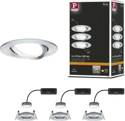 Produktbild von Paulmann LED Einbauleuchte Nova Plus Basisset schwenkbar