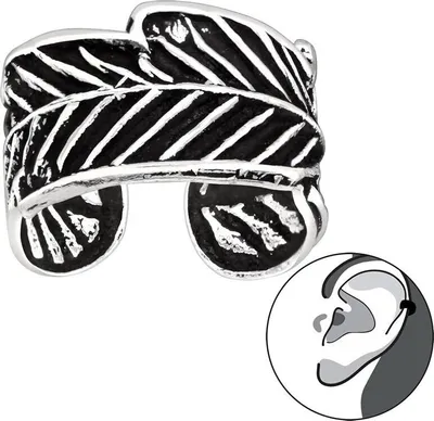 Produktbild von Ohrklemme Silber 925: Ear Cuff Ohrring ohne Loch tragbar Modell 5
