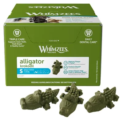 Produktbild von Whimzees Krokodil S Display 150 Stück