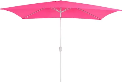 Image de Parasol N23, parasol de jardin, 2x3m rectangulaire inclinable, polyester/alu 4,5kg protection UV 50+ ~ rose