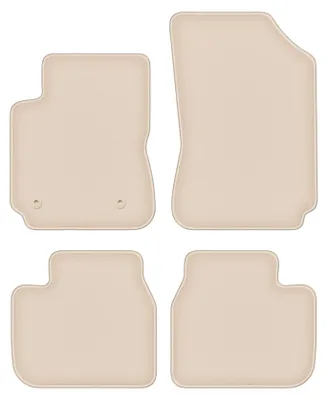 Produktbild von DURBAN Beige Velours-Fußmatten-Set für Citroen C4 Cactus II Crossover (2018-)