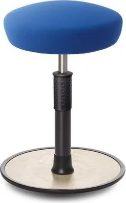 Produktbild von Sitz- Stehhocker Free Regular Hutsitz Gestrick blau schwarz /cremeweiß.