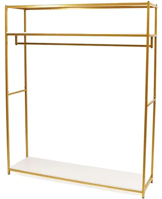 Obrázek produktu pro Věšák na oblečení, odolná ocel, stupňovitý design, zlatá barva