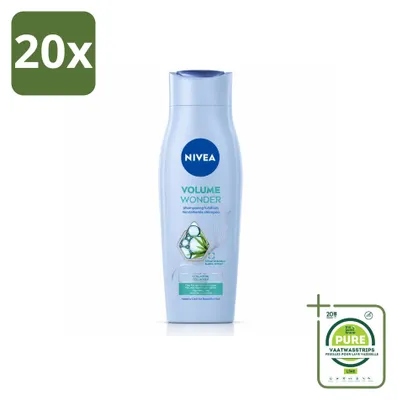 Produktbild von 20 x NIVEA Volume Care Shampoo - Volumepflege und Stärkung - 250 ml - Großpackung - 20 Stücke