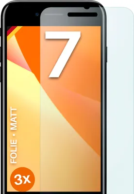 Produktbild von moex® 3x Schutzfolie kompatibel mit Apple iPhone 7 - Displayschutzfolie Anti Reflex Folie, Matt