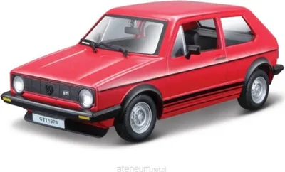 Zdjęcie produktu dla BBURAGO Volkswagen Golf Mk1 GTI (1979) 1/24, Model samochodu klasycznego, Wstępnie zmontowany, 1:24, Volkswagen Golf Mk1 GTI, Każda płeć, Czerwony
