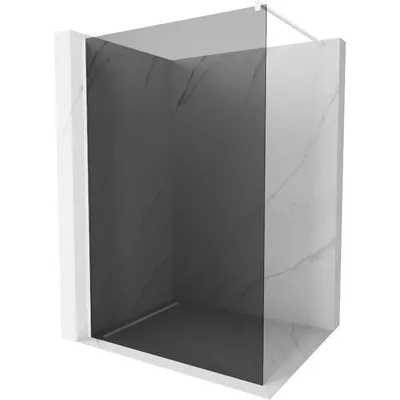 Obrázek produktu pro Mexen Kioto sprchová zástěna 120 x 200 cm, Grafitově černá 8 mm, Bílá - 800-120-101-20-40