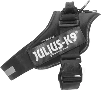 Produktbild von Julius-K9 14871, Hund, Westengeschirr, XL-XXL, Schwarz, Einfarbig, 82 cm