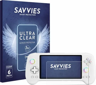 Produktbild von 6x Für Anbernic RG557 Schutzfolie Savvies Displayschutz Display Schutz Folie Klar Transparent