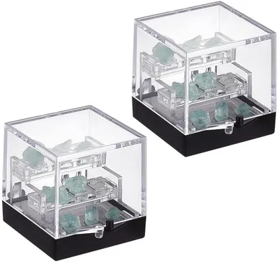 2 Stück Acryl-Vitrine 3-stufig 35x35x35mm für Exemplare und Sammlerstücke