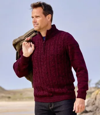 Immagine prodotto di Atlas For Men - Maglione da uomo AF409 (3XL) (rosso bordeaux)