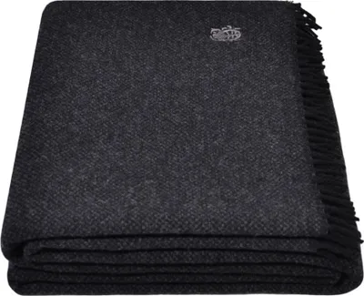 Produktbild von Zoeppritz Schurwolle Plaid mit Fransen Must Relax Farbe slate Größe 130x190