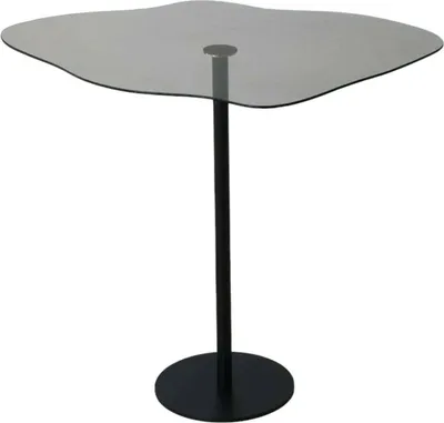 Produktbild von Mensa - Couchtisch, 60x45x50h cm Schwarz, Rauchglas-Effekt