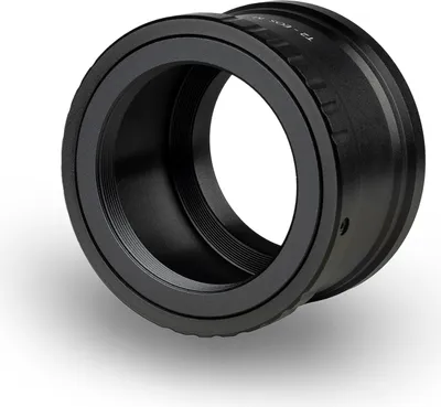 Produktbild von Walimex pro T2 Adapter kompatibel mit Canon M - 60 x 40 x 40 mm - Adapterring mit manuellem Fokus, einfache Handhabung, Objektiv-Anschlussring für EOS M, M2, M3, M5, M100, M200, M50 Mark II