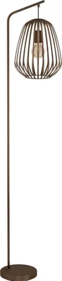 Produktbild von EGLO Stehlampe Espinal, Lampe Wohnzimmer mit Draht-Lampenschirm, Standleuchte aus Metall in Bronze, 139,5 cm