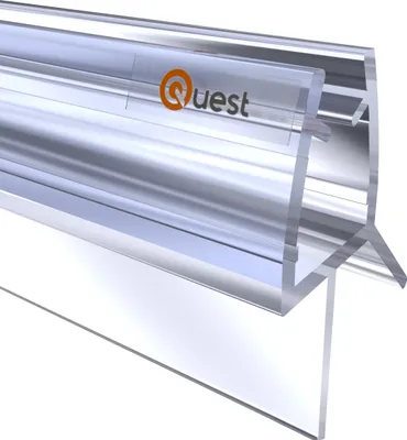 Immagine prodotto di QUEST guarnizione doccia inferiore 100 cm trasparente, 2 pezzi