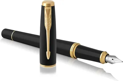 Immagine prodotto di PARKER Füller URBAN Muted Black Fountain Pen          F Blau Geschenkbox