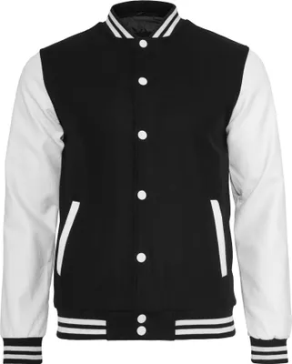 Immagine prodotto di Giacca Urban Classics Oldschool College, taglia: L; colore: nero/bianco