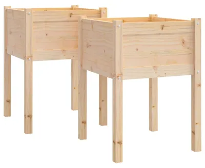 Immagine prodotto di vidaXL Fioriera 2 pezzi 50x50x70 cm in legno di pino massiccio