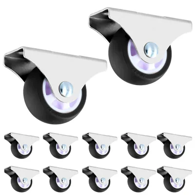 Imagen del producto de Solidchoice - Juego de 12 ruedas de TPE para muebles, con una capacidad de carga de 45 kg