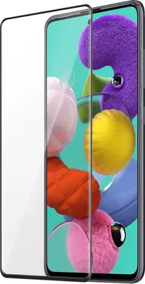 Obrázok produktu pre ochranné sklo Galaxy A51 s tvrdosťou 9H odolné proti poškriabaniu - čierne